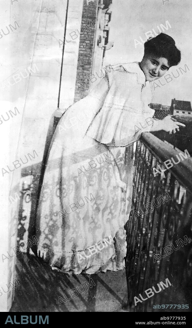 1909. La baronesa de Vaughan, esposa Morganática del difunto Rey de Bélgica Leopoldo Ii . Foto: World'S Graphic Press.