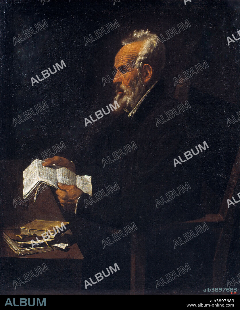 FRANCISCO RIBALTA. Ramon Llull. Date/Period: Ca. 1620. Painting. Oil on canvas. Height: 1,020 mm (40.15 in); Width: 845 mm (33.26 in).