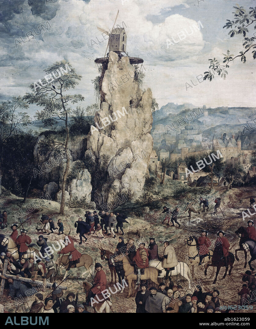 The Procession to Calvary (Detail)  1564  Pieter Bruegel the Elder (ca.1525-1569/Flemish)  Oil on Wood Panel  Kunsthistorisches Museum, Vienna, Austria.