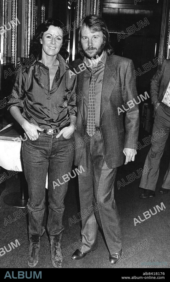 Anni-Frid Lyngstad and Benny Andersson in Stockholm, Sweden, October 18, 1979.. Photo: Per Hessman / Expressen / TT / code 192.