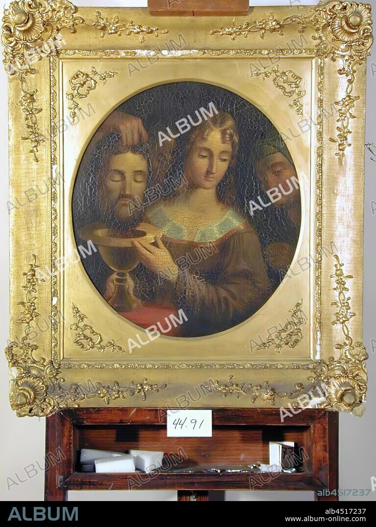 Frederick E. Cohen, American, 1810 - 1858, Salome with the Head of John the Baptist, ca. 1849, paint on canvas, Unframed: 24 × 20 1/4 inches (61 × 51.4 cm).