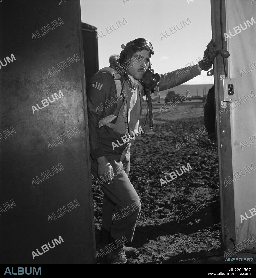 Portrait of Tuskegee airman Edward M. Thomas.