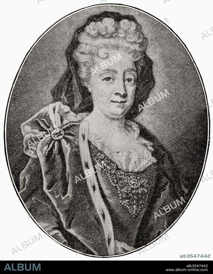 Sophia Dorothea of Brunswick and Lunenburg, Celle line, 1666 – 1726. Electoral Princess of Hanover. Wife and cousin of George Louis, Elector of Hanover, later George I of Great Britain, and mother of George II. From The Story of England, published 1930.
