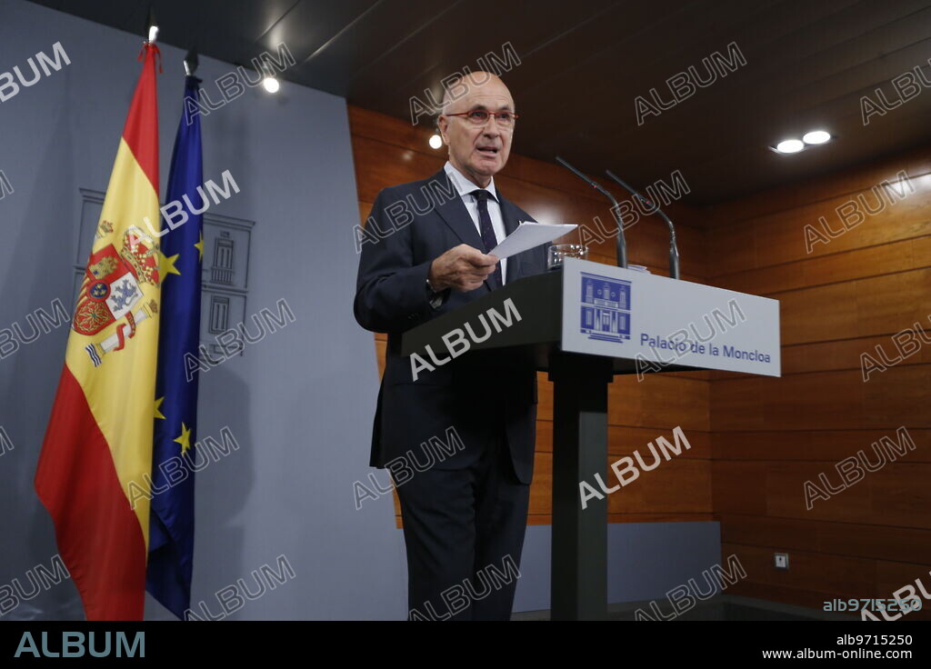 Madrid, 11/03/2015. Press conference by Josep Antoni Duran i Lleida in La Moncloa, after the meeting with Mariano Rajoy. Photo: Jaime García ARCHDC.