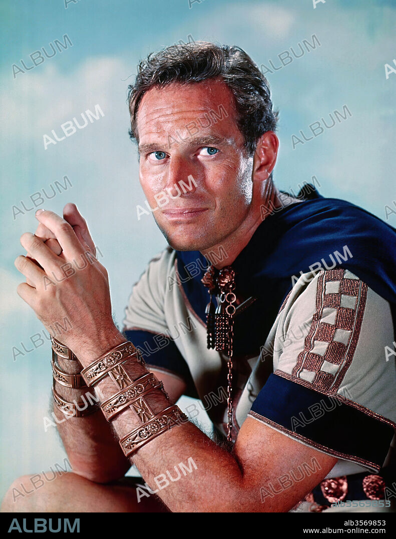 CHARLTON HESTON dans BEN-HUR, 1959, réalisé par WILLIAM WYLER. Copyright M.G.M.