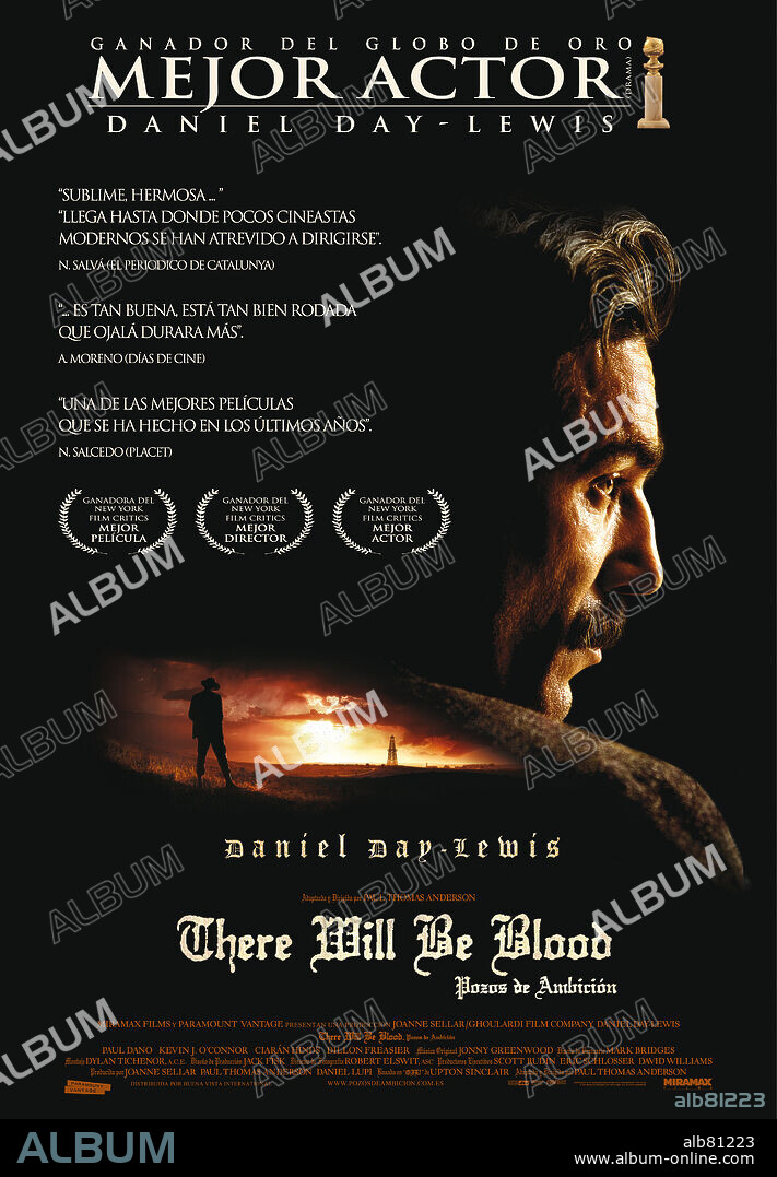 Affiche de THERE WILL BE BLOOD, 2007, réalisé par PAUL THOMAS ANDERSON. Copyright GHOULARDI FILM COMPANY/PARAMOUNT VANTAGE/MIRAMAX FILMS.