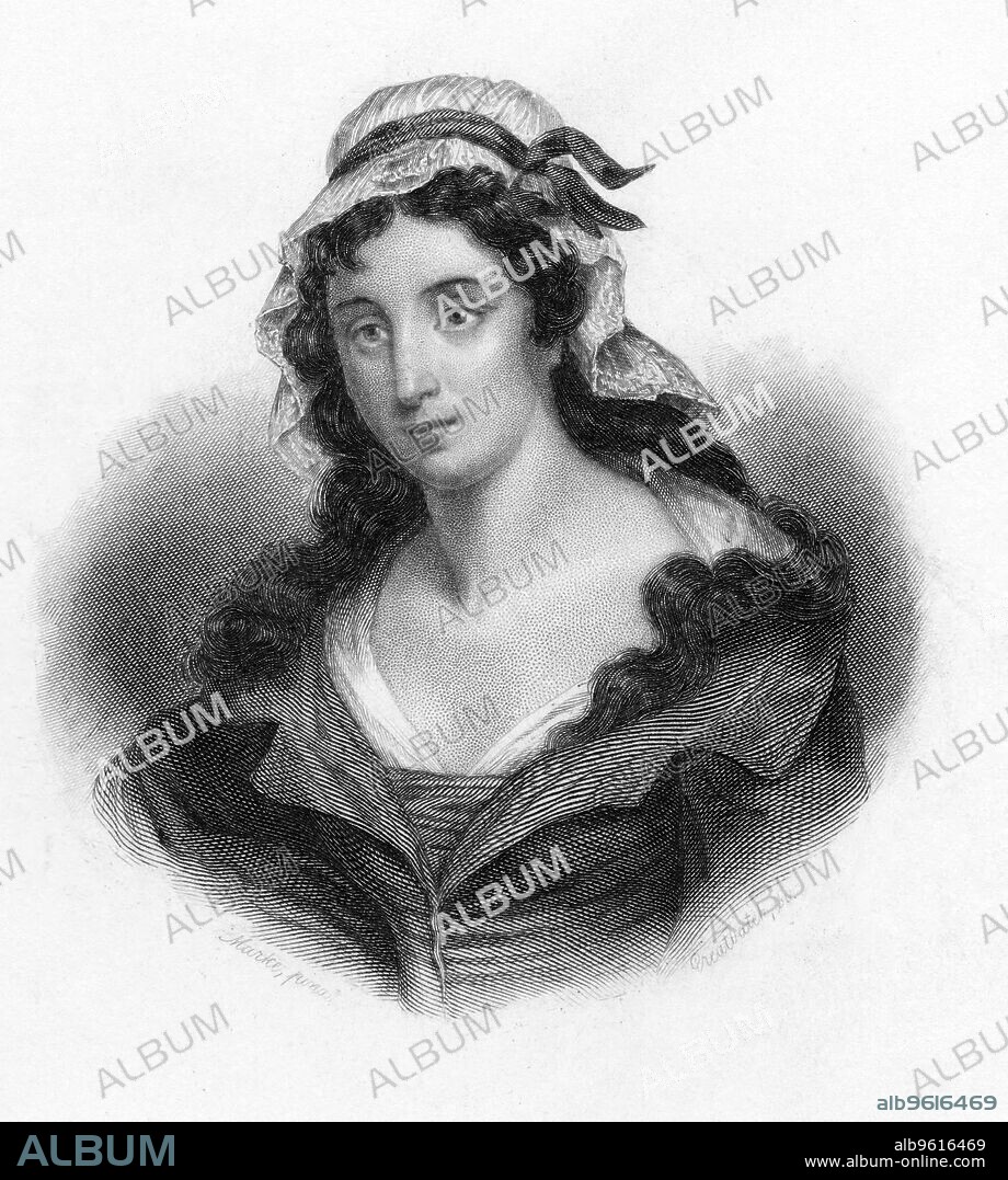 Charlotte Corday, murderer of French revolutionary Jean-Paul Marat, 1793. Corday (1768-1793), a Girondin, stabbed Marat, a radical Jacobin, to death in the bath at his home. Her action provoked severe reprisals against both Girondins and royalists. Corday herself was guillotined on 17 July 1793 for Marat's murder.
