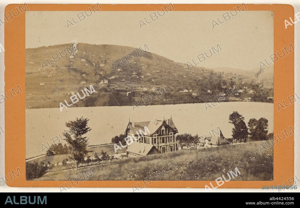 Sites des Voges. Lac de Gerardmer. Villa Monplaisir et les Xettes., Adolphe Braun (French, 1812 - 1877), 1865–1867, Albumen silver print.