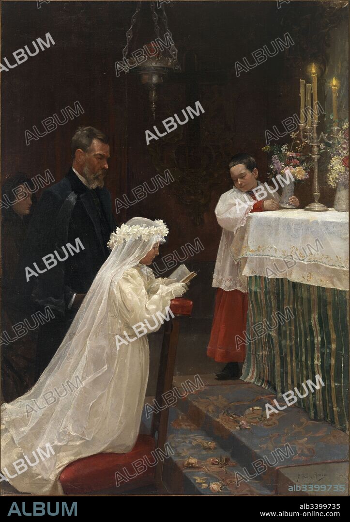 Pablo Picasso / 'Primera comunión', 1896, Óleo sobre lienzo, 166 x 118 cm, MPB 110.001.