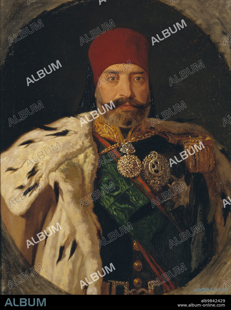 JOHAN FREDRIK HOCKERT. The Bey of Tunis, Sid Muhammed Es Sadok, 1862.