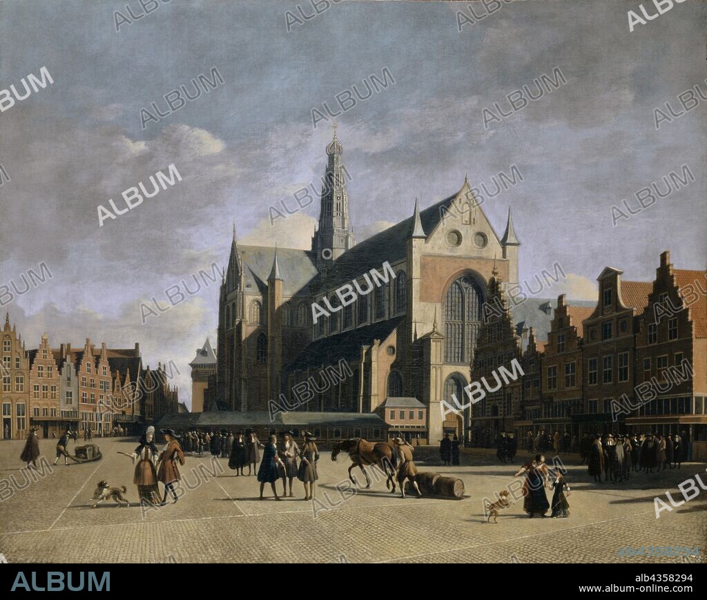 The Market Square of Haarlem, around 1690/1700, oil on canvas, 51 x 63.3 cm, signed lower left: Gerrit Berkheyde 169 ... (probably not original), Gerrit Adriansz. Berckheyde, Haarlem 1638–1698 Haarlem.