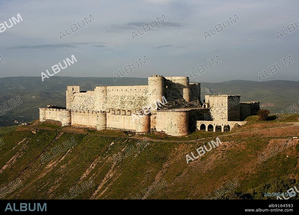 The best-preserved Crusader castle in the world, the Krak des Chevaliers, Syria