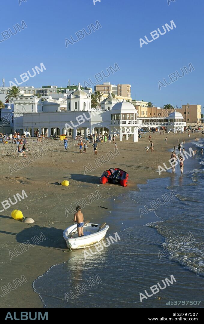 La Caleta beach, Cadiz, Region of Andalusia, Spain, Europe.