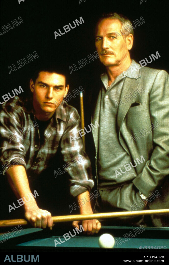 PAUL NEWMAN y TOM CRUISE en EL COLOR DEL DINERO, 1986 (THE COLOR OF MONEY), dirigida por MARTIN SCORSESE. Copyright TOUCHSTONE PICTURES.