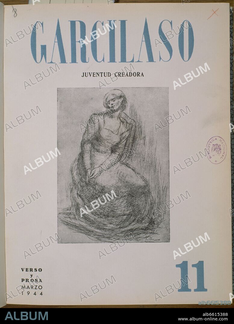 PORTADA REVISTA 'GARCILASO' NUMERO 11 MARZO 1944.