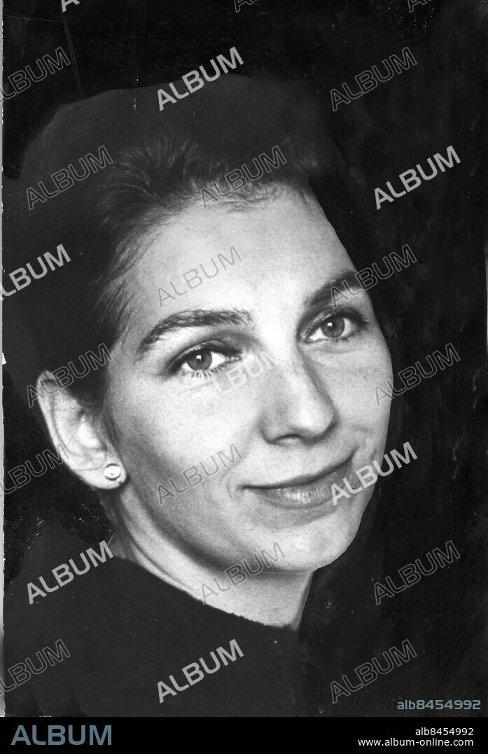 Lena Malmsjö gift med Jan Malmsjö 1963. Malmsjö Lena. (c) Hans G Eriksson / Sydsvenskan / IBL.