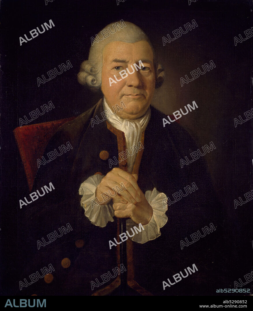 JAMES MILLAR. Portrait of John Baskerville (1706-1775), 1774.