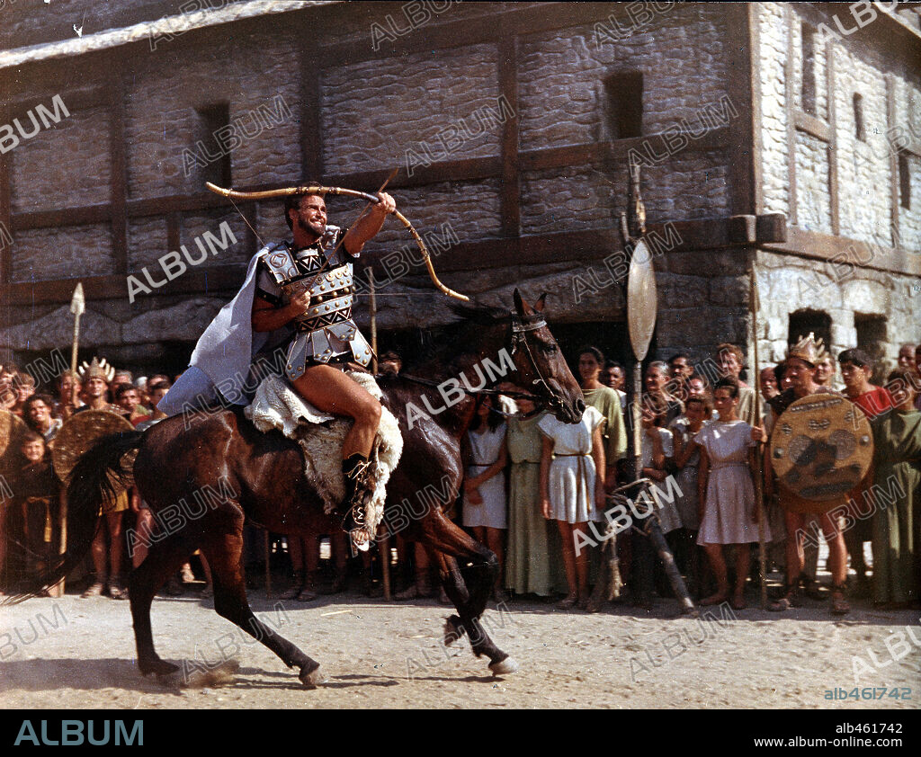 STEVE REEVES in THE AVENGER, 1962 (LA LEGGENDA DI ENEA), directed by GIORGIO VENTURINI. Copyright LA SOCIETE DES FILMS SIRIUS.