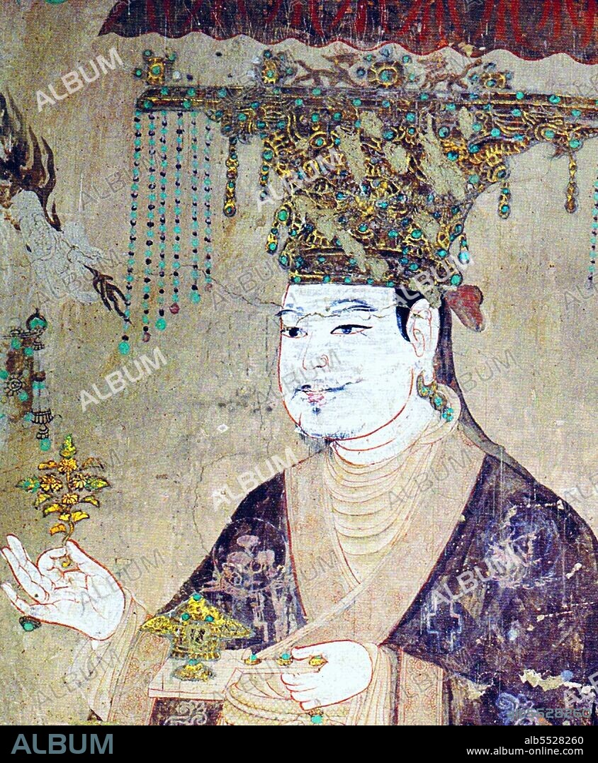 The Mogao Caves, or Mogao Grottoes (Chinese: mò gao ku), also known as the Caves of the Thousand Buddhas and Dunhuang Caves, form a system of 492 temples 25 km (15.5 miles) southeast of the center of Dunhuang, an oasis strategically located at a religious and cultural crossroads on the Silk Road, in Gansu province, China. The caves contain some of the finest examples of Buddhist art spanning a period of 1,000 years. The first caves were dug out 366 AD as places of Buddhist meditation and worship. The Mogao Caves are the best known of the Chinese Buddhist grottoes and, along with Longmen Grottoes and Yungang Grottoes, are one of the three famous ancient sculptural sites of China. The caves also have famous wall paintings.