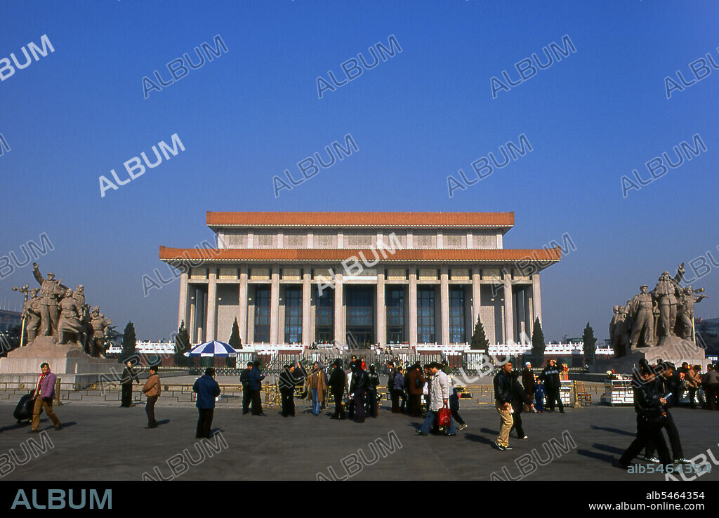 The Chairman Mao Memorial Hall, commonly known as the Mausoleum of Mao Zedong or the Mao Mausoleum, is the final resting place of Mao Zedong, chairman of the Politburo of the Communist Party of China from 1943 and the chairman of the Central Committee of the Communist Party of China from 1945 until his death in 1976. Mao Zedong, also transliterated as Mao Tse-tung (26 December 1893 9 September 1976), was a Chinese communist revolutionary, guerrilla warfare strategist, author, political theorist, and leader of the Chinese Revolution. Commonly referred to as Chairman Mao, he was the architect of the People's Republic of China (PRC) from its establishment in 1949, and held authoritarian control over the nation until his death in 1976. Mao's theoretical contribution to Marxism-Leninism, along with his military strategies and brand of political policies, are now collectively known as Maoism.