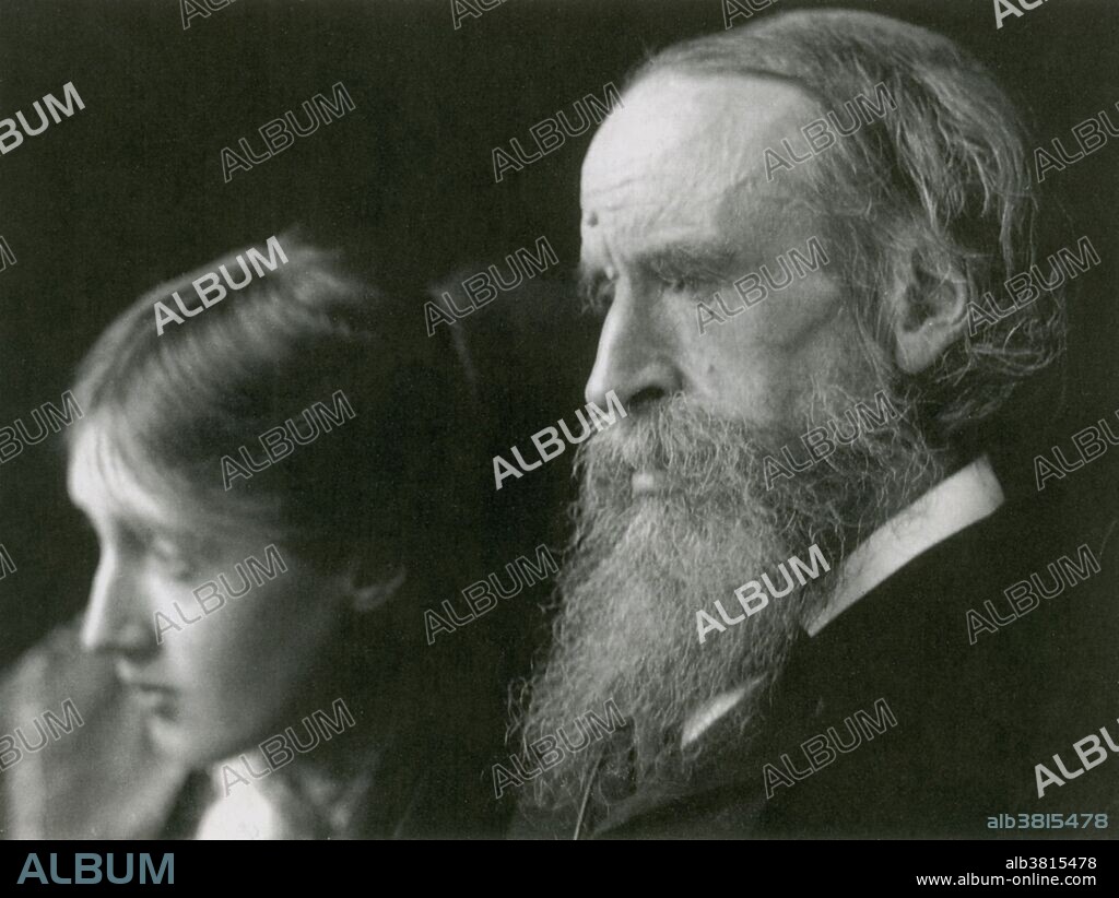 Undated photograph of Woolf with her father Sir Leslie Stephen. Adeline Virginia Woolf (January 25, 1882 - March 28, 1941) was an English writer, and one of the foremost modernists of the twentieth century. She was a significant figure in London literary society and a central figure in the influential Bloomsbury Group of intellectuals. Her most famous works include the novels Mrs Dalloway (1925), To the Lighthouse (1927) and Orlando (1928), and the book-length essay A Room of One's Own (1929), with its famous dictum, "A woman must have money and a room of her own if she is to write fiction." After completing the manuscript of her last novel, Between the Acts, she fell into a deep depression. On March 28, 1941, Woolf put on her overcoat, filled its pockets with stones, and walked into the River Ouse near her home and drowned herself. She was 59 years old. Leslie Stephen, her father, was a notable historian, author, critic and mountaineer. He was a founding editor of the Dictionary of National Biography, a work which would influence Woolf's later experimental biographies.