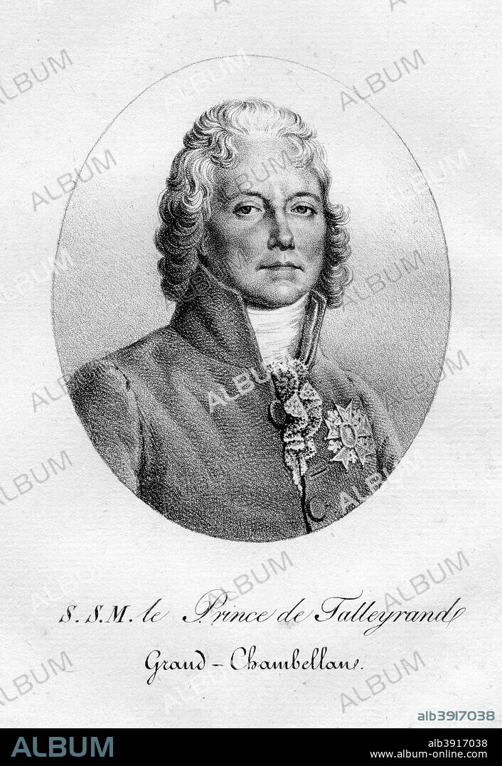 Charles Maurice de Talleyrand-Perigord, French diplomat, 19th century. Portrait of Talleyrand (1754-1838).