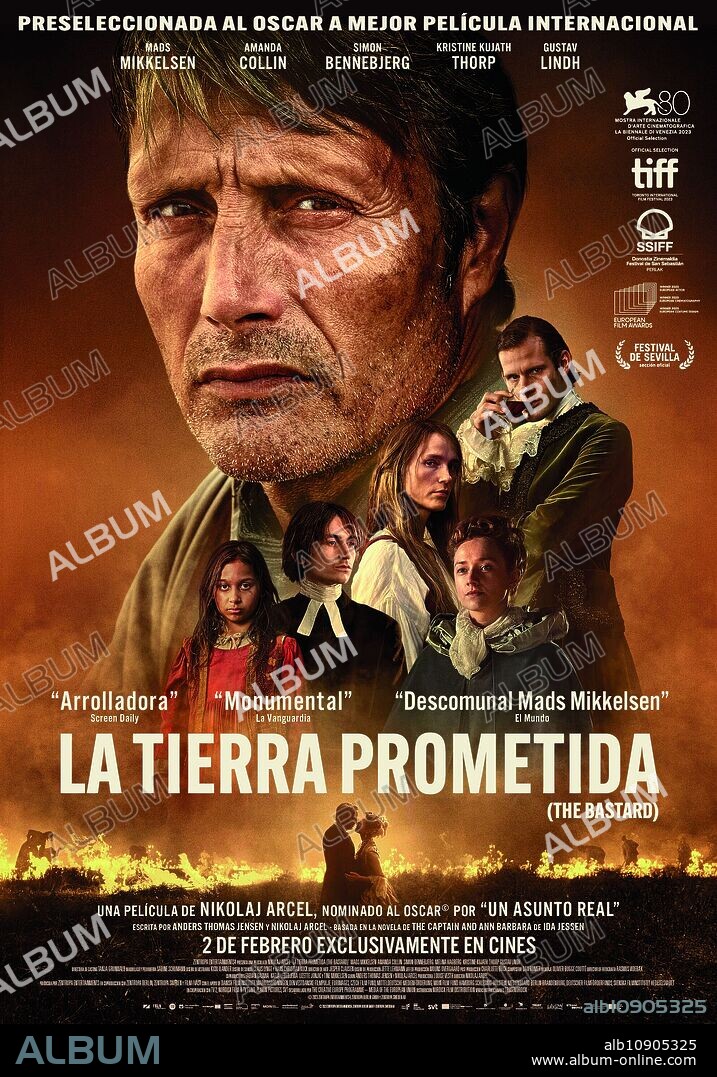 Poster of THE PROMISED LAND, 2023 (BASTARDEN), directed by NIKOLAJ ARCEL. Copyright NORDISK FILM.
