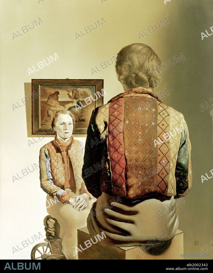 SALVADOR DALÍ. Salvador Dalí, 'Retrato de Gala o El Angelus de Gala', 1935, Óleo sobre lienzo, 32,4 x 26,7 cm.