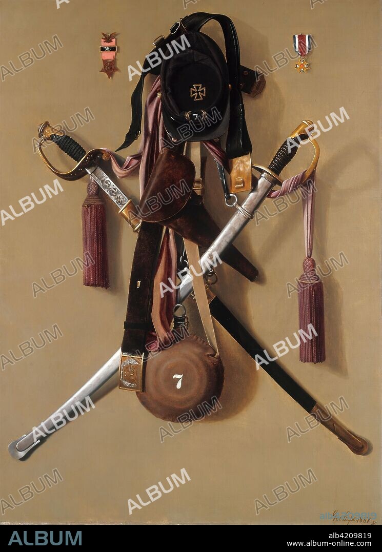 Civil War Regalia of Major Levi Gheen McCauley. George Cope; American, 1855-1929. Date: 1887. Dimensions: 127 × 92.7 cm (50 × 36 1/2 in.). Oil on canvas. Origin: United States.
