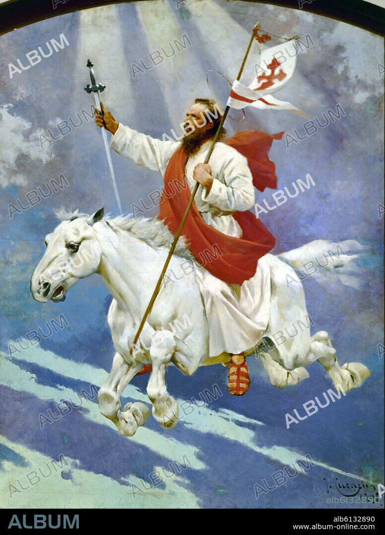 JOSE CUSACHS Y CUSACHS (1851-1908). SANTIAGO APOSTOL - 1898 - O/L 150x119.