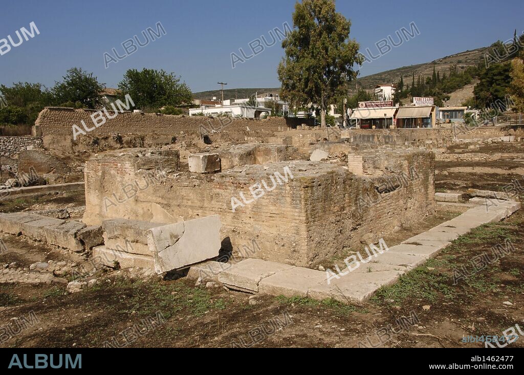 Greece. Argos. Roman Baths. Ruins. Peloponnese Region.