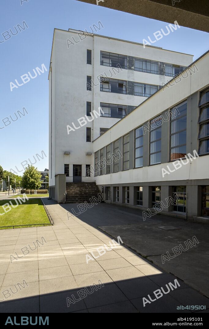 The Bauhaus building, Dessau, Germany, 2018. Designed by Walter Gropius, 1925-26.