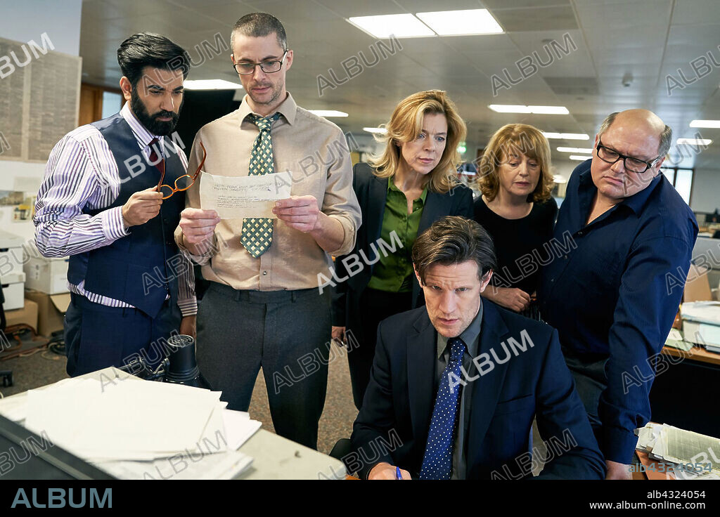 KAMAL AHMED, MATT SMITH und MATTHEW GOODE in OFFICIAL SECRETS, 2019, unter der Regie von GAVIN HOOD. Copyright Clear Pictures Entertainment / Raindog Films / Screen Yorksh / VIGLASKY, ROBERT.