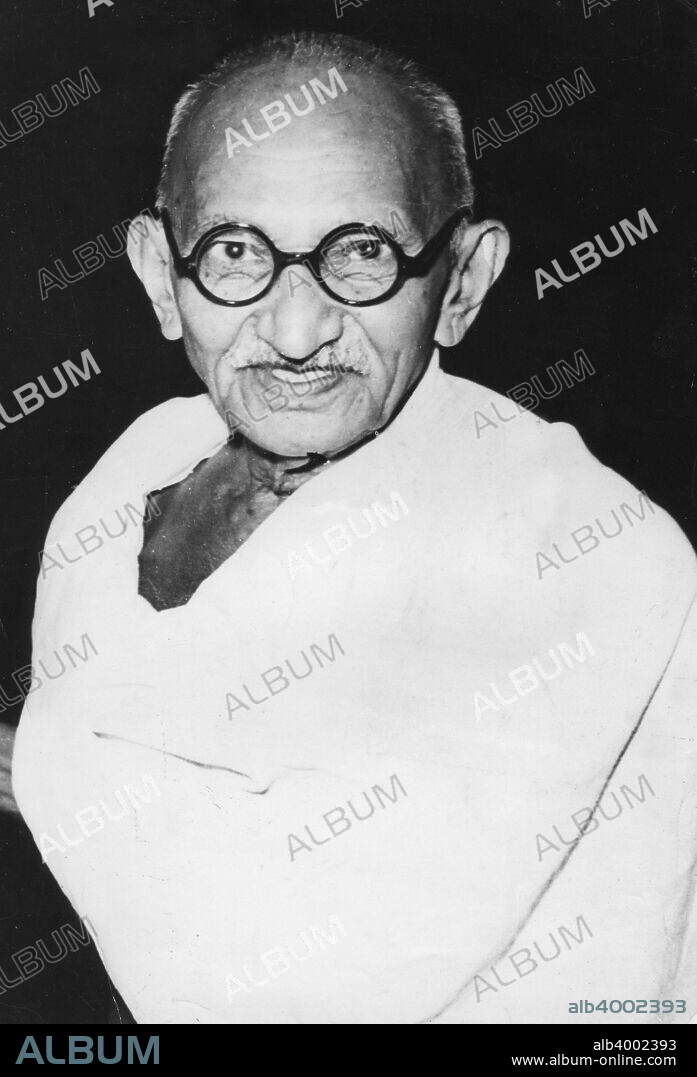 Mahatma Gandhi, political and spiritual leader of India, c1940s. Mohondas Karamchand Gandhi (1869-1948), known as Mahatma (Great Soul). Indian Nationalist leader.