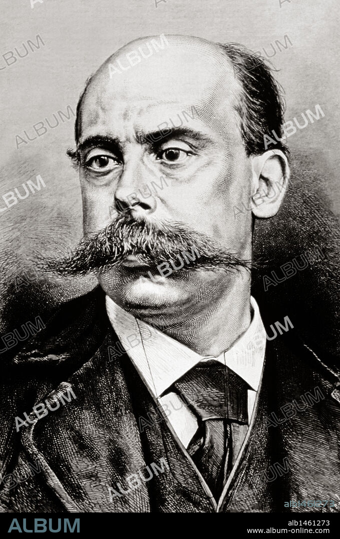 CASTELAR, Emilio (Cádiz, 1832-San Pedro del Pinatar, 1899). Político español. Ministro durante la Primera República y jefe de Gobierno. Después del golpe de Estado de Pavía y la Restauración de los Borbones, colaboró con éstos. Grabado del s. XIX.