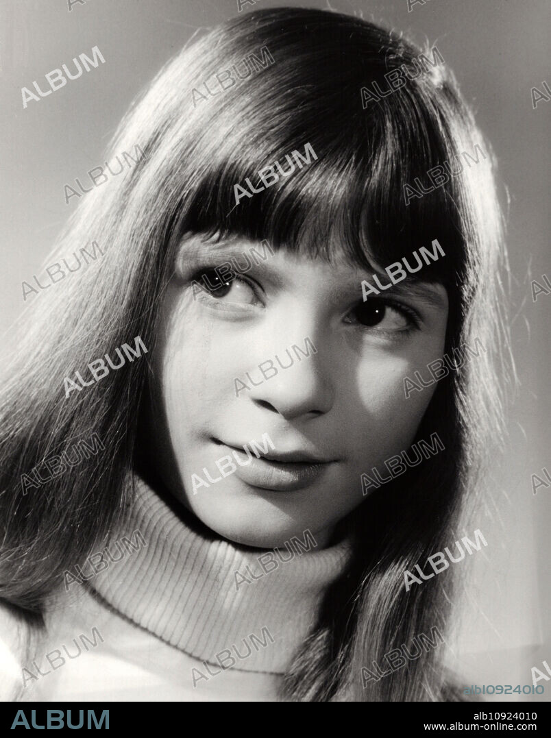 German actress Susanne Uhlen as a teenager, Germany late 1960s.
