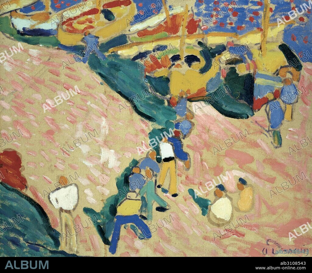 ANDRÉ DERAIN. Pescadores en Colliure/1905.