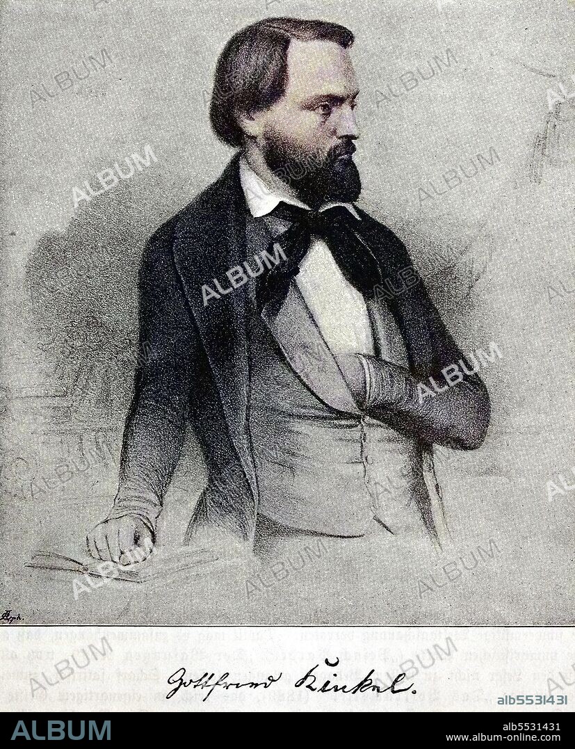 Johann Gottfried Kinkel, August 11, 1815 - November 13, 1882, was a German Protestant theologian, professor of art, literary and cultural history, writer, hymn poet and democratically minded politician.
