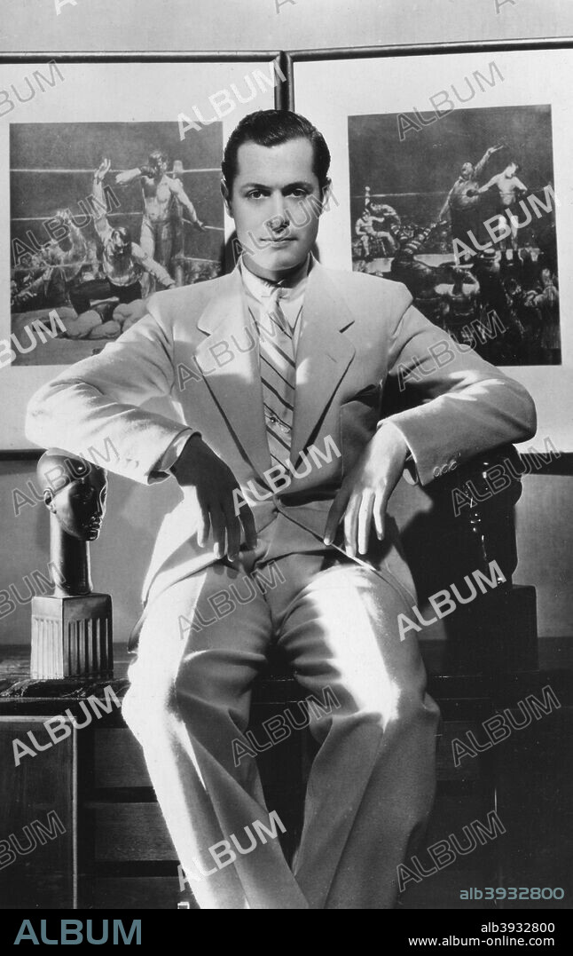 Robert Montgomery (1904-1981), American actor and director, 20th century. In 1937 Montgomery was nominated for the Academy Award for Best Actor as a psychopath in the chiller Night Must Fall, and again in 1942 for Here Comes Mr Jordan. During World War II he served in the US Navy, attaining the rank of Lieutenant-Commander.