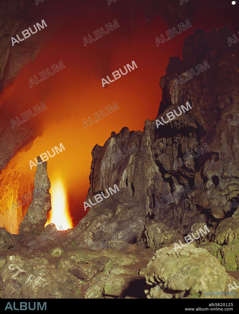 The Corycian Cave, Mount Parnassos, Delphi, a sanctuary dedicated to the God Pan and the nymphs.