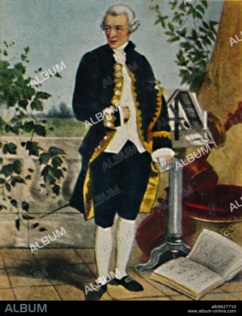 'Joseph Haydn 1732-1809', 1934. Joseph Haydn (1732-1809), Austrian composer of the Classical period. He was instrumental in the development of chamber music. From "Die Großen der Weltgeschichte". [Eckstein-Halpaus, Dresden, 1934].