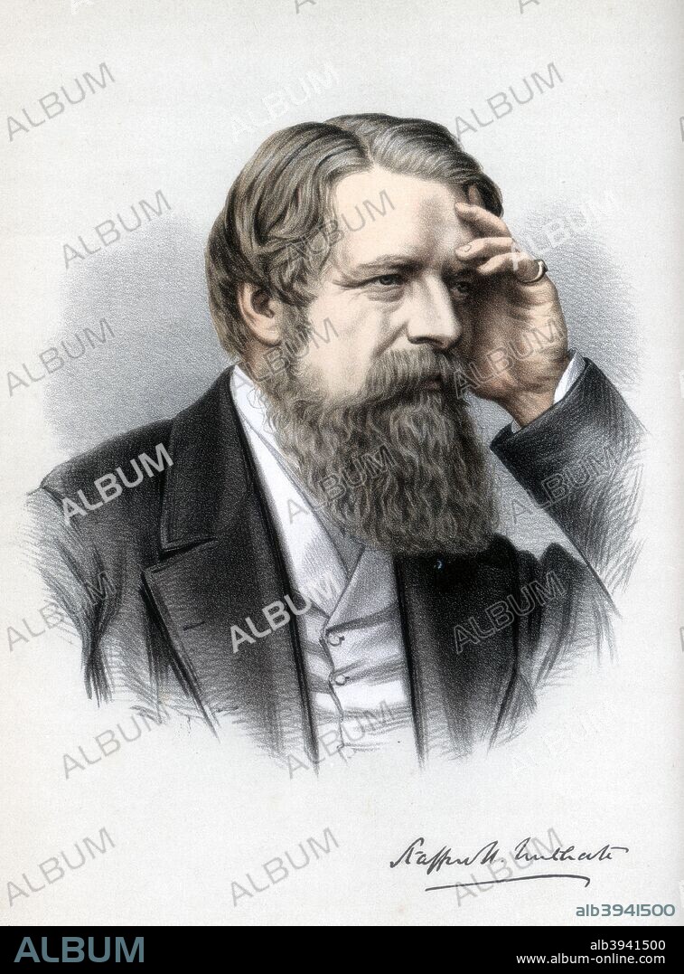 Stafford Northcote, 1st Earl of Iddesleigh, British statesman, c1890. Northcote (1818-1887) first entered Parliament in 1855 as Conservative MP for Dudley. He held various cabinet posts in his political career including Chancellor of the Exchequer (1874-1880) and Foreign Secretary (1886-1887). He was created Earl of Iddesleigh in 1885. A lithograph from The Modern Portrait Gallery, Cassell, Petter and Galpin, London, Paris and New York, c1890.