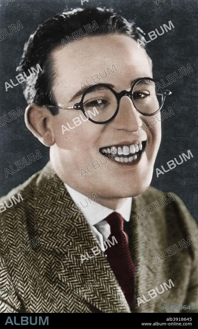 Harold Lloyd (1893-1971), American actor and filmmaker, c1920s. (Colorised black and white print). (Colorised black and white print).