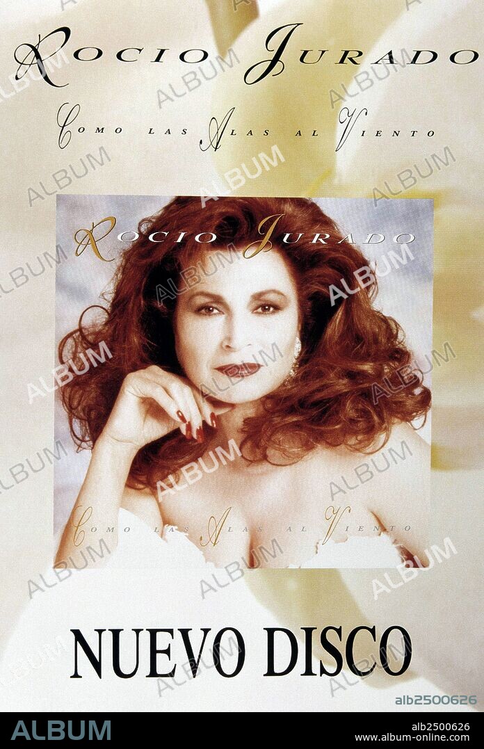 PORTADA DEL DISCO " COMO LAS ALAS AL VIENTO ". DE LA CANTANTE ROCIO JURADO.