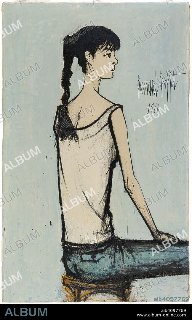 BERNARD BUFFET. Annabel à la natte.