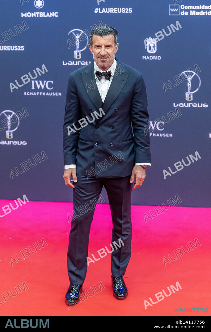 April 21, 2025, Madrid, Madrid, Spain: LUIS FIGO poses at the Laureus World Sports Awards Madrid 2025 at GalerÃ­a de Cristal on April 21, 2025 in Madrid, Spain. (Credit Image: © Oscar Manuel Sanchez/ZUMA Press Wire).