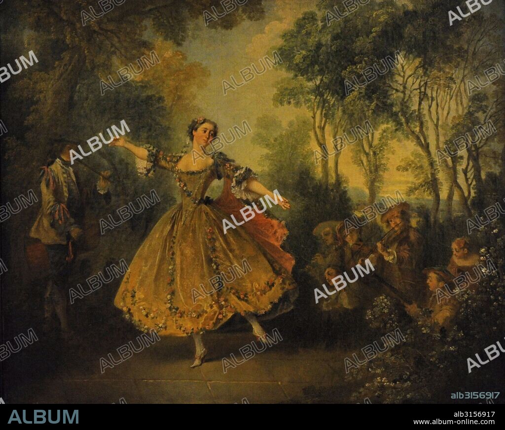 Nicolas Lancret (1690-1743). French painter. La Camargo Dancing, first half of the 18th century. The State Hermitage Museum. Saint Petersburg. Russia.