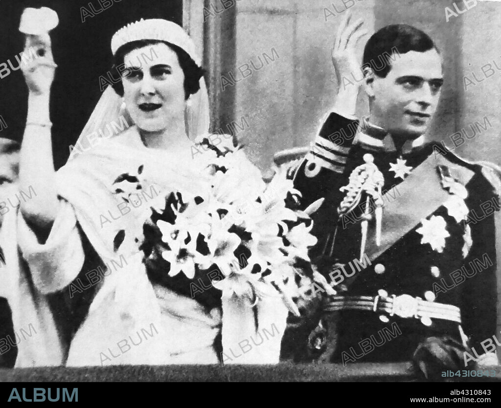 Prince George, Duke of Kent, son of King George V and Queen Mary, on his marriage to princess marina 1934.