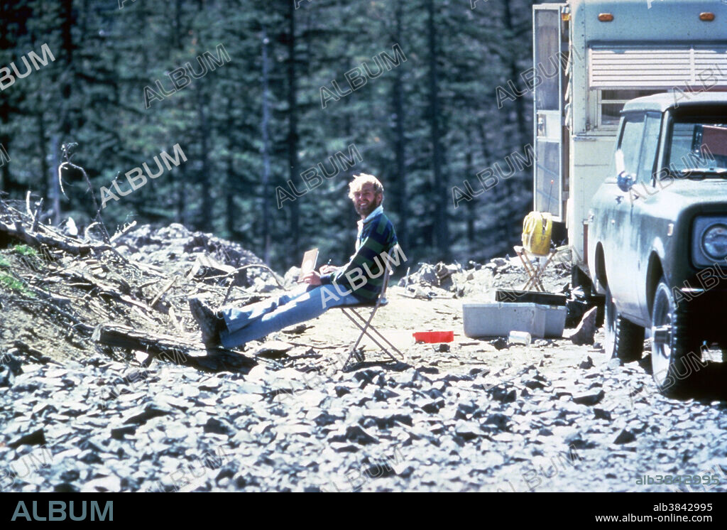 USGS Geologist David Johnston was swept away by the catastrophic eruption of Mount St. Helens on the morning of May 18, 1980. As one of the first members of the U.S.Geological Survey monitoring team to arrive at Mount St. Helens and the scientist in charge of volcanic-gas studies, Johnston spent long hours working on and close to the mountain. Ironically, he was caught at an observation post that was considered relatively safe. He was among 57 killed by the eruption. He is pictured here at Coldwater II, at 1900 hours. Coldwater II would eventually be re-named ''Johnston Ridge'' in honor of Dave.