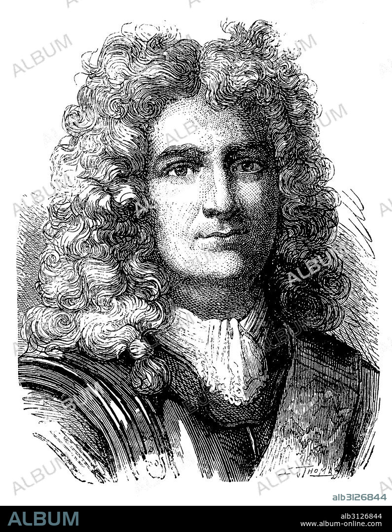 Sébastien Le Prestre de Vauban (1663-1707), ingeniero militar y mariscal francés. Grabado de 1873.